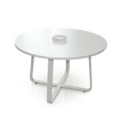 Latest Modern Furniture White Round Office Meeting Table (FOH-QD12-A)